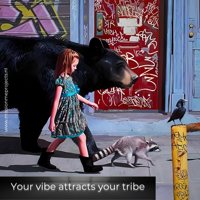 Your vibe attracks your tribe kleiner